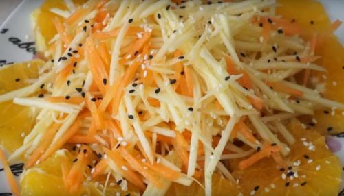 Овощной салат при ПП. Диетический салат — фруктово-овощной ПП рецепт