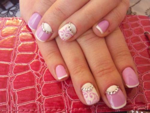 Френч на розовом. Розовый френч — 85 фото лучшей альтернативы классике