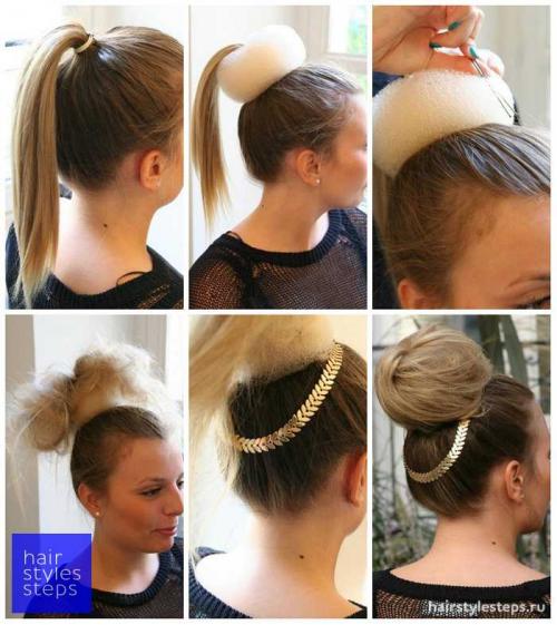 Как собрать короткие волосы в пучок. Особенности выполнения