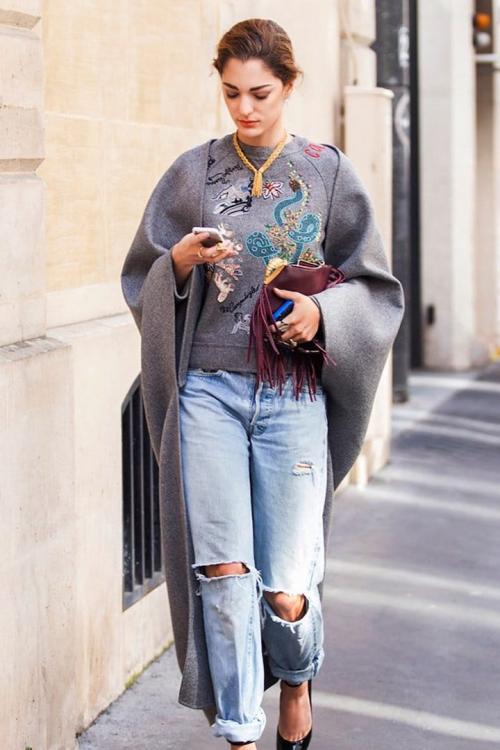 Колготки под рваные джинсы зимой. Как носить рваные джинсы осенью-зимой: Можно ли носить и почему