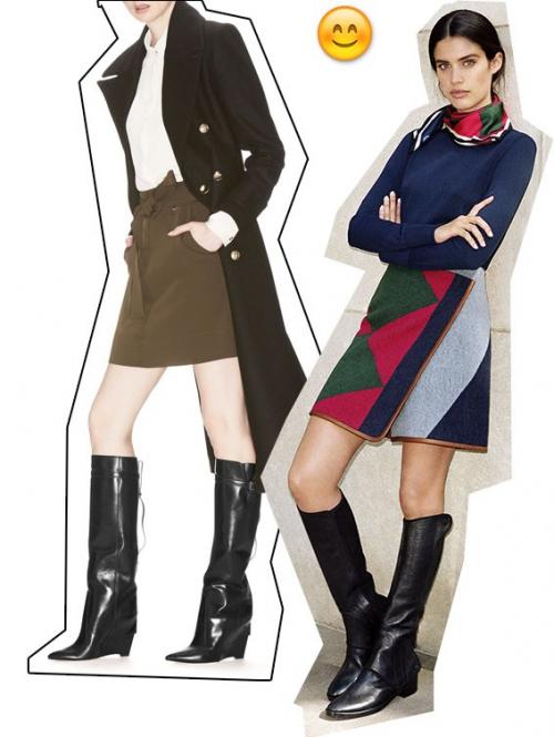 Какие платья можно носить с сапогами. Сапоги с платьем: предвкушая новогодние корпоративы