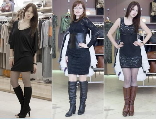 Какие платья можно носить с сапогами. Сапоги с платьем: предвкушая новогодние корпоративы