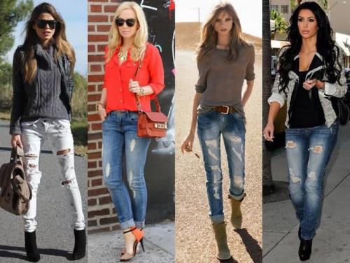 Колготки под рваные джинсы зимой. Как носить рваные джинсы осенью-зимой: Можно ли носить и почему