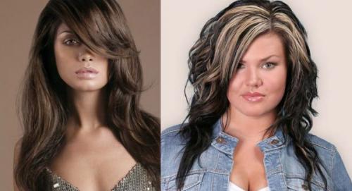 Прически для полного лица длинные волосы. Особенности стрижек для полных