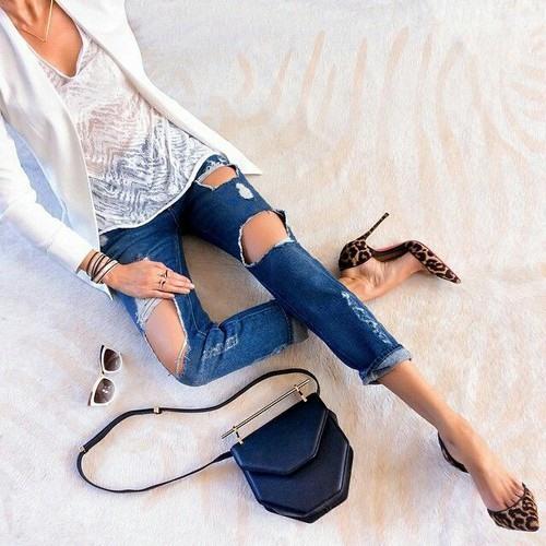 Элегантный образ с джинсами. Как составить вечерний образ с джинсами?