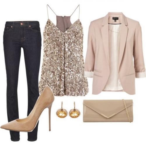 Элегантный образ с джинсами. Как составить вечерний образ с джинсами?