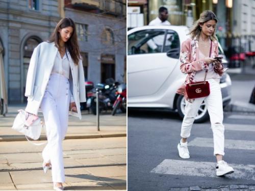 С чем можно носить белые рваные джинсы. С чем носить белые женские джинсы и фото модных образов