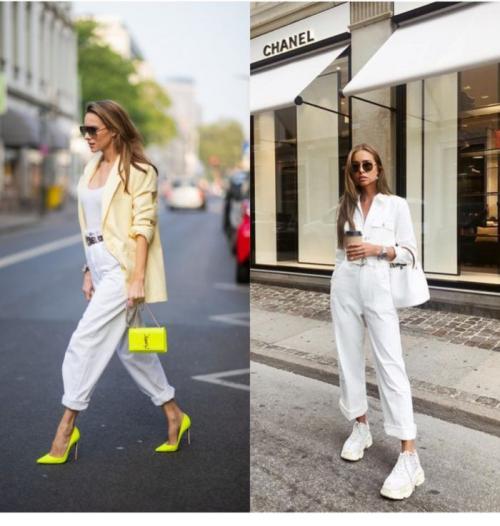 С чем можно носить белые рваные джинсы. С чем носить белые женские джинсы и фото модных образов