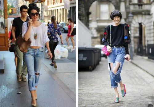 Можно ли носить рваные джинсы зимой. Носят ли сейчас девушки рваные джинсы?