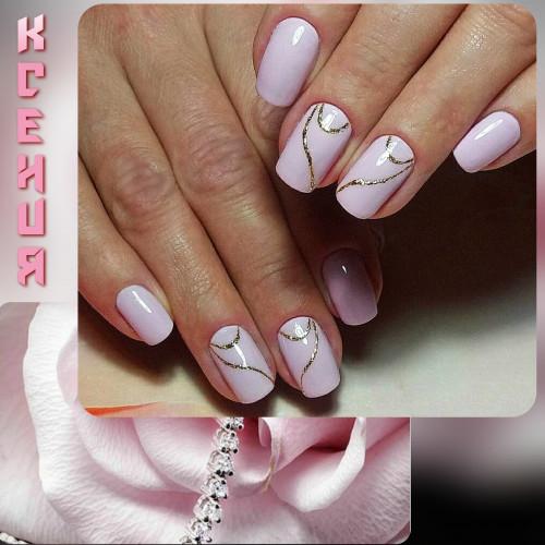 Маникюр 2021. Маникюр в нежных нюдовых оттенках