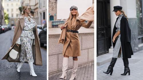 С чем носить светлые сапоги-трубы. С чем носить сапоги-трубы: 109 модных образов с фото