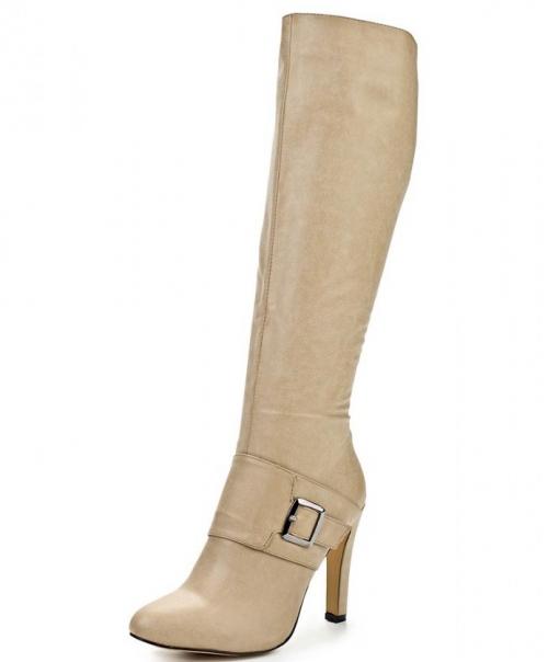 С чем носить бежевые сапоги на плоской подошве. Разновидности