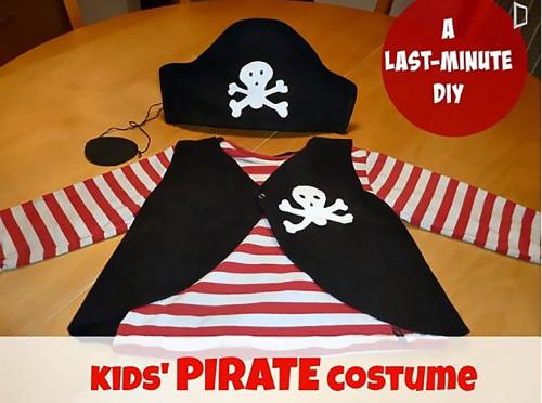 Костюм на хэллоуин своими руками из подручных средств для детей. Костюм пирата: как сделать своими руками