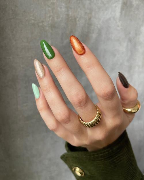 Какие современные тенденции в разноцветном маникюре с единой гаммой. Тенденции и новинки