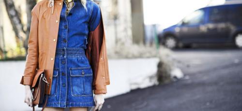 Платья джинсовые 2022. Модное джинсовое платье 2022 года с фото