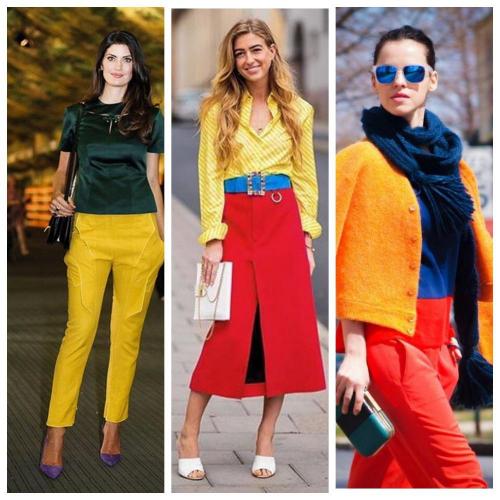 Какие комбинации трёх цветов сейчас находятся в моде. Правила сочетания одежды в трех цветах