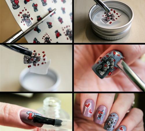 Какие инструменты для маникюра необходимы для создания разноцветного дизайна. Краски