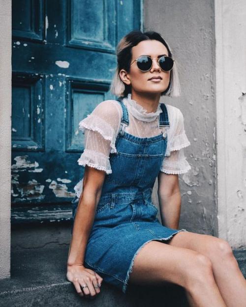 С чем носить джинсовое платье без рукавов. Выбираем популярные модели из джинса 16 С чем носить джинсовое платье без рукавов. Выбираем популярные модели из джинса 16