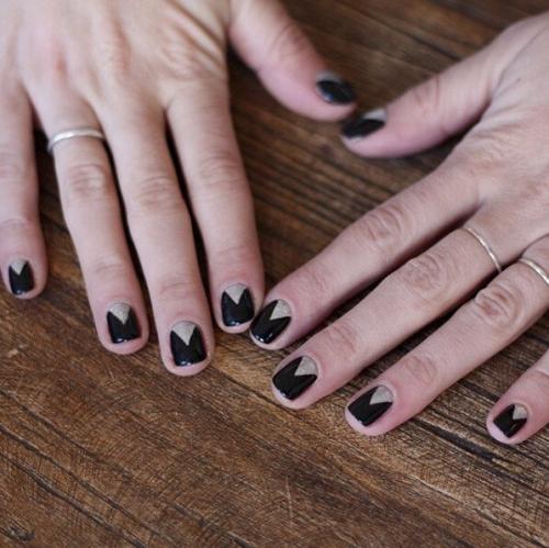 Как сделать маникюр из трёх цветов, если у вас короткие ногти. Размер XS: маникюр для маленьких ногтей