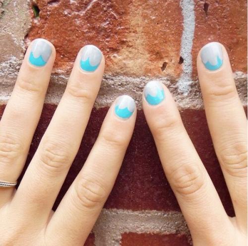 Как сделать маникюр из трёх цветов, если у вас короткие ногти. Размер XS: маникюр для маленьких ногтей