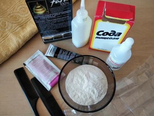 Как смыть краску с волос содой