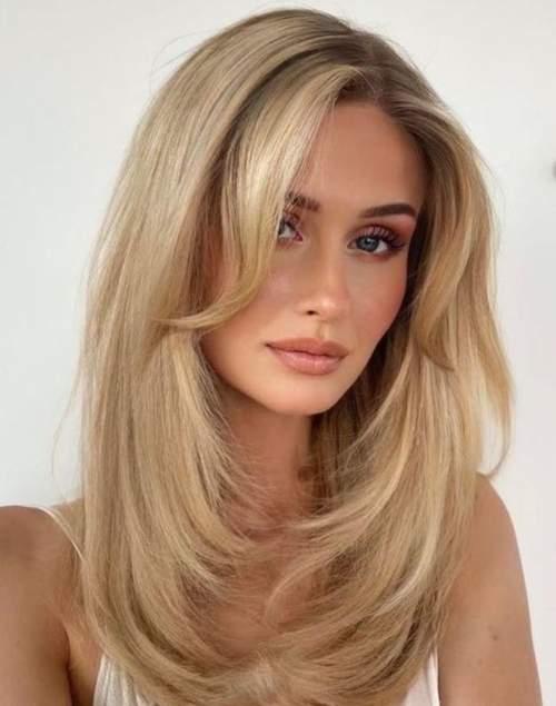 Челка шторка 2023 с актуальными стрижками: фото, тренды