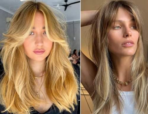 Челка шторка 2023 с актуальными стрижками: фото, тренды