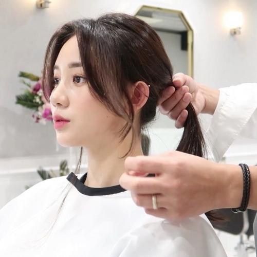 Корейская челка у русских девушках: кому подходит, как стричь и укладывать