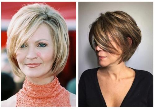 Стрижки для тонких и редких волос после 60 лет. Прически для пожилых женщин