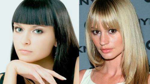 Прямая челка с удлинением по бокам. Челка с удлинением по бокам: прямая, рваная, дугообразная. Как стричь, фото