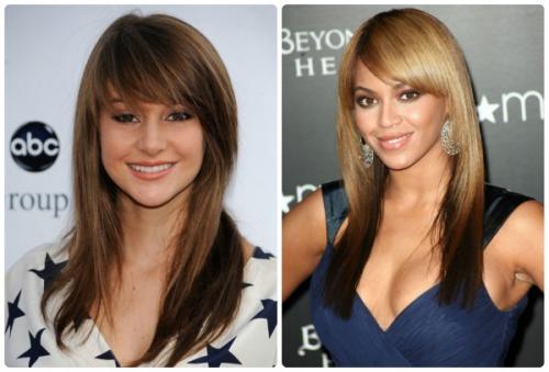 Прямая челка с удлинением по бокам. Челка с удлинением по бокам: прямая, рваная, дугообразная. Как стричь, фото