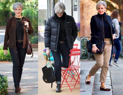 Спортивный стиль в образах женщин 50+. Особенности стиля женщин мудрого возраста 07