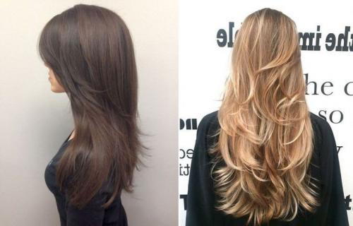 Много коротких волос по всей длине. Стрижки слоями