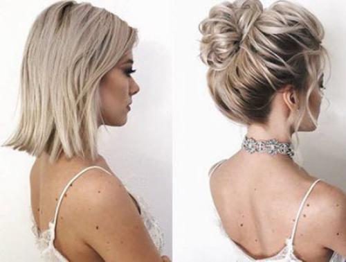 Как сделать растрепанную прическу на короткие волосы. Прическа на короткие волосы на праздник: фото 2022