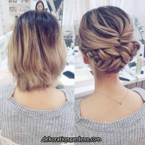 Как сделать растрепанную прическу на короткие волосы. Прическа на короткие волосы на праздник: фото 2022