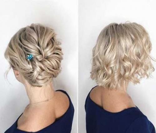 Как сделать растрепанную прическу на короткие волосы. Прическа на короткие волосы на праздник: фото 2022