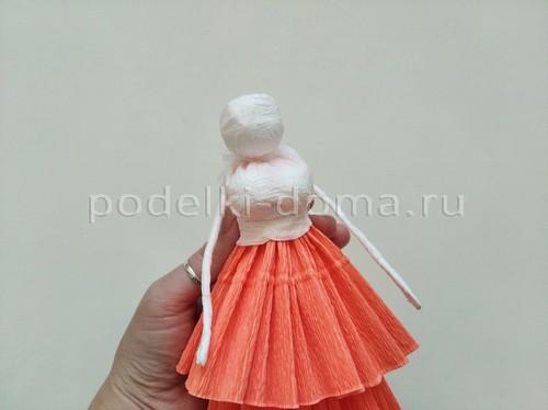 Как создать фею из гофрированной бумаги. Принцесса