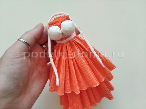 Как создать фею из гофрированной бумаги. Принцесса