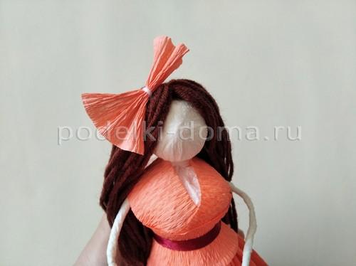 Как создать фею из гофрированной бумаги. Принцесса