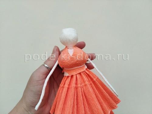 Как создать фею из гофрированной бумаги. Принцесса