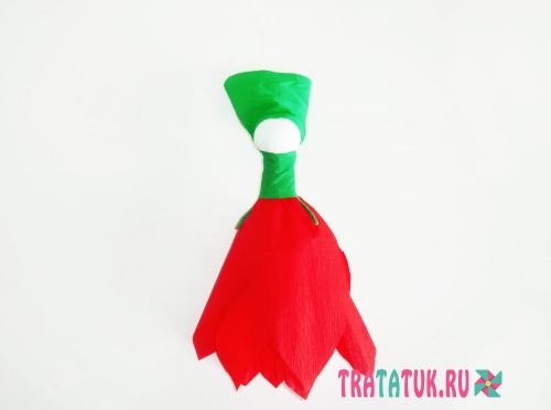 Фея из гофрированной бумаги