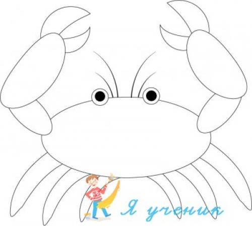 Учимся рисовать крабиком на Хвосте: простой туториал для начинающих 07 Учимся рисовать крабиком на Хвосте: простой туториал для начинающих 07