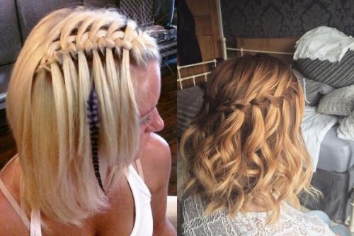 Как сделать прическу с заплеткой сзади на коротких волосах. Плетение кос на короткие волосы за 5 минут