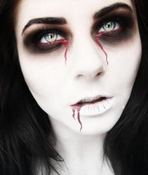 Макияж на Хэллоуин легкий. Легкий макияж на Хэллоуин для девушек в домашних условиях