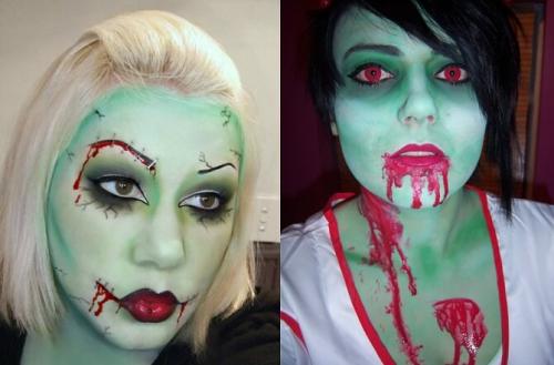 Макияж на Хэллоуин легкий. Легкий макияж на Хэллоуин для девушек в домашних условиях