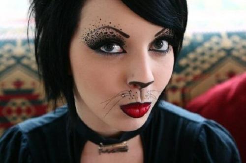 Макияж на Хэллоуин легкий. Легкий макияж на Хэллоуин для девушек в домашних условиях