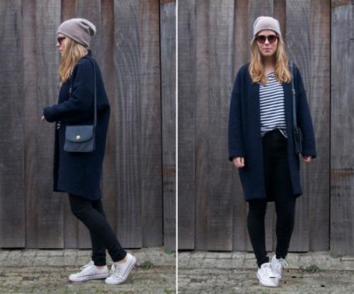 Пальто и кеды женские. Какое пальто лучше всего будет сочетаться с кроссовками?