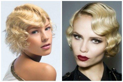 Какие прически с заколками можно использовать для коротких волос, если у вас кудрявые волосы. Ретро стиль