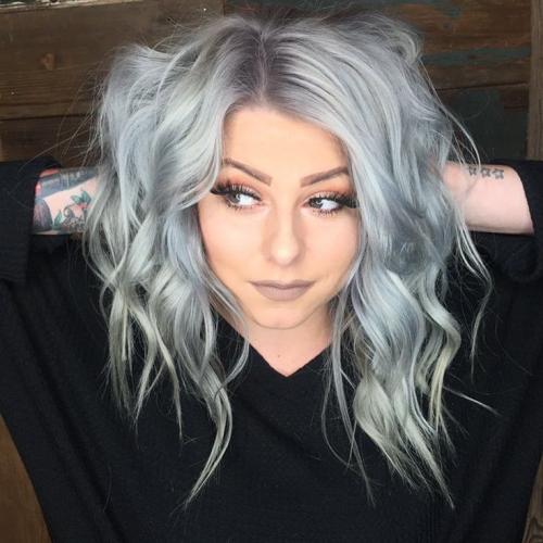 Темно серые волосы. А-ля натюрель