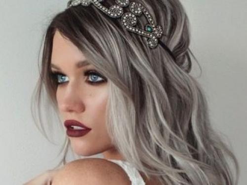 Волосы бело серые. Модный светло-серый цвет волос 35 Волосы бело серые. Модный светло-серый цвет волос 35